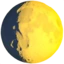 Waxing Gibbous Moon emoji on iPhone