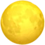 Full Moon emoji on iPhone