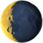 Waning Crescent Moon emoji on iPhone