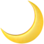 Crescent Moon emoji PNG