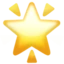 Glowing Star emoji on iPhone