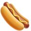 Hot Dog emoji on iPhone