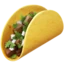 Taco emoji on iPhone