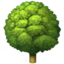 Deciduous Tree emoji, Apple design