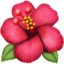 Hibiscus emoji, Apple design