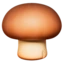 Brown Mushroom emoji, Apple design