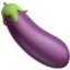 Eggplant emoji, Apple design