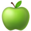 Green Apple emoji, Apple design