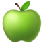 Green Apple emoji on iPhone