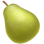 Pear emoji on iPhone