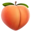 Peach emoji on iPhone