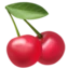 Cherries emoji on iPhone