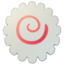 Fish Cake with Swirl emoji, Apple design