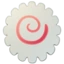 Fish Cake with Swirl emoji on iPhone