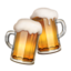 Clinking Beer Mugs emoji, Apple design