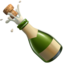 Download Bottle with Popping Cork emoji, Apple style