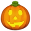 Jack-o-lantern emoji on iPhone