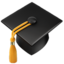 Graduation Cap emoji, Apple design
