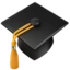 Graduation Cap emoji on iPhone