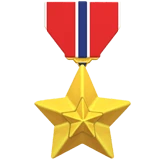 Military Medal emoji on iPhone