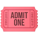 Admission Tickets emoji on iPhone