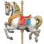 Carousel Horse emoji, Apple design