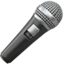 Microphone emoji on iPhone