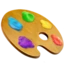 Artist Palette emoji on iPhone