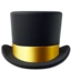 Top Hat emoji on iPhone