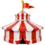 Circus Tent emoji on iPhone