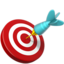 Bullseye emoji PNG