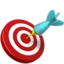 Bullseye emoji on iPhone