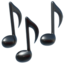 Download Musical Notes emoji, Apple style