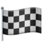 Chequered Flag emoji on iPhone