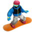 Snowboarder, Medium-dark skin tone