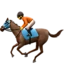 Horse Racing emoji, Apple design