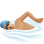 Man Swimming, Medium-light skin tone