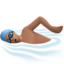 Man Swimming, Medium skin tone