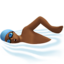 Man Swimming, Medium-dark skin tone