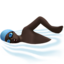 Man Swimming, Dark skin tone