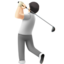 Person Golfing, Light skin tone