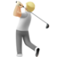 Person Golfing, Medium-light skin tone