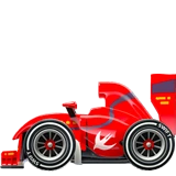Racing Car emoji on iPhone