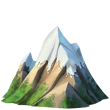 Snow-capped Mountain emoji on Apple