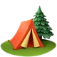 Camping emoji, Apple design