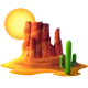 Desert emoji, Apple design
