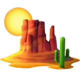 Desert emoji on Apple