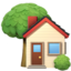 Download House with Garden emoji, Apple style
