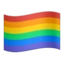 Rainbow Flag emoji on iPhone