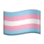 Transgender Flag emoji on iPhone